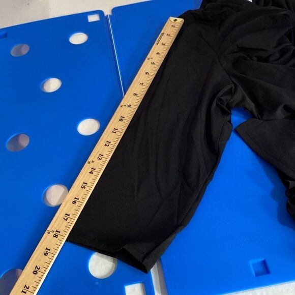 New Premise Black Cowl Neck 3/4 Sleeves Top Size 2X, Slinky Fabric - Picture 12 of 12